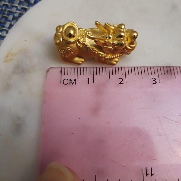 24K Pure Gold Double Pixiu 貔貅 Bracelet - Picture 10 of 13